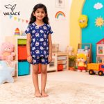 GK001-Kids Girls T -Shirt &  Frill Shorts