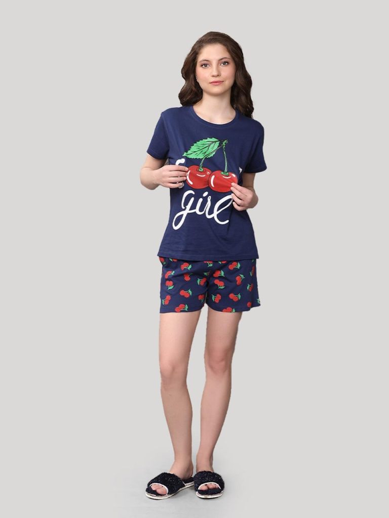 Navy-Blue-Cherry-Print