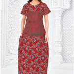 Red Floral Motifs & Polka Dots