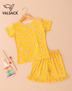GK005-Kids Girls T -Shirt &  Frill Shorts - Image 2
