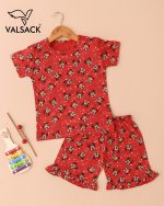 GK006-Kids Girls T -Shirt &  Frill Shorts - Image 2