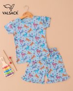 GK007-Kids Girls T -Shirt &  Frill Shorts - Image 2