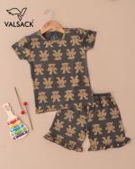 GK002-Kids Girls T -Shirt &  Frill Shorts - Image 2