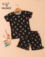 GK003-Kids Girls T -Shirt &  Frill Shorts - Image 2