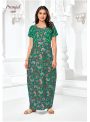 Green leafs pattern Pranjul Nighty