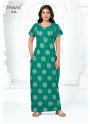 Green rangoli pattern Pranjul Nighty