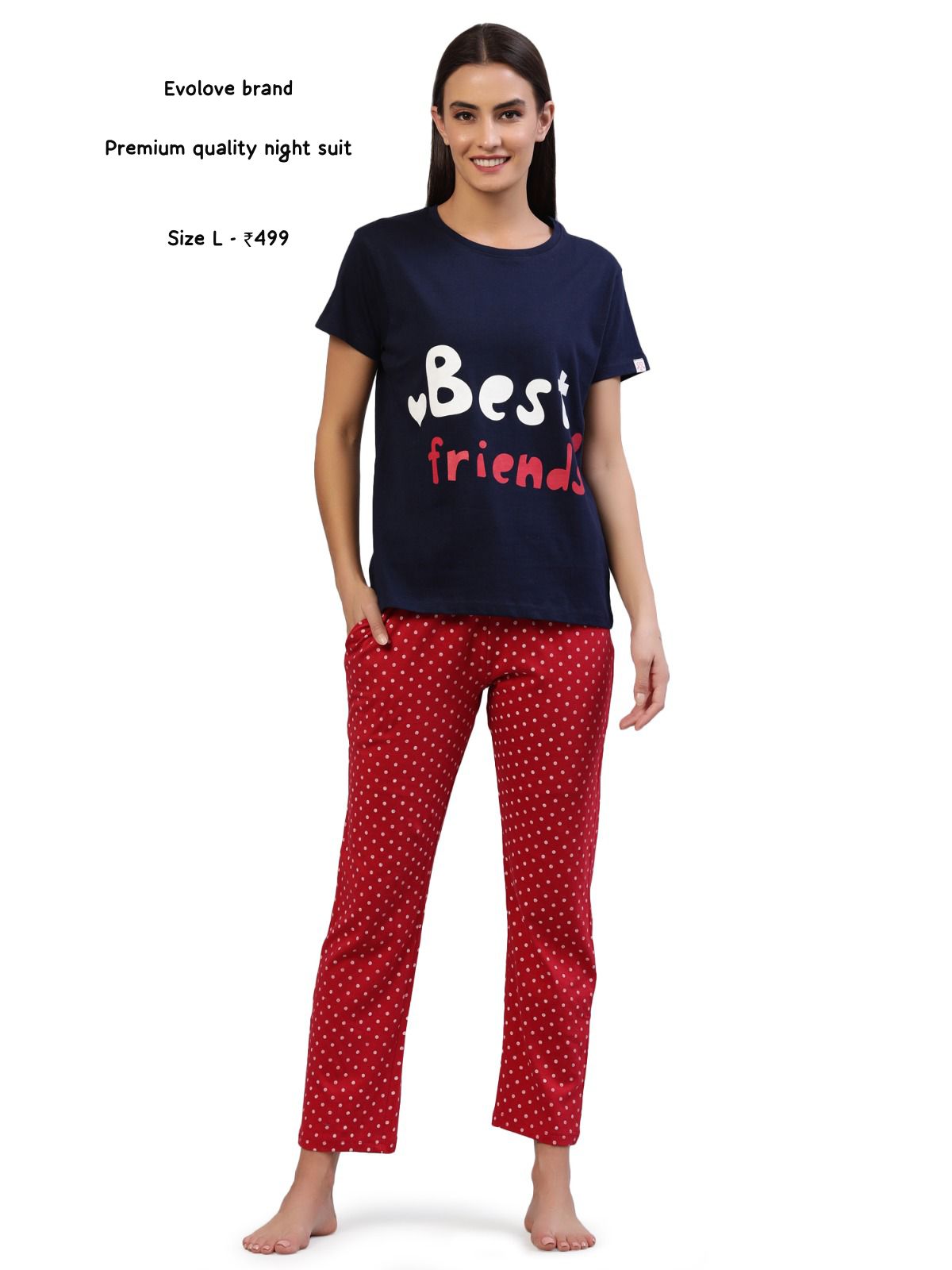 evolve brand night suits blue color