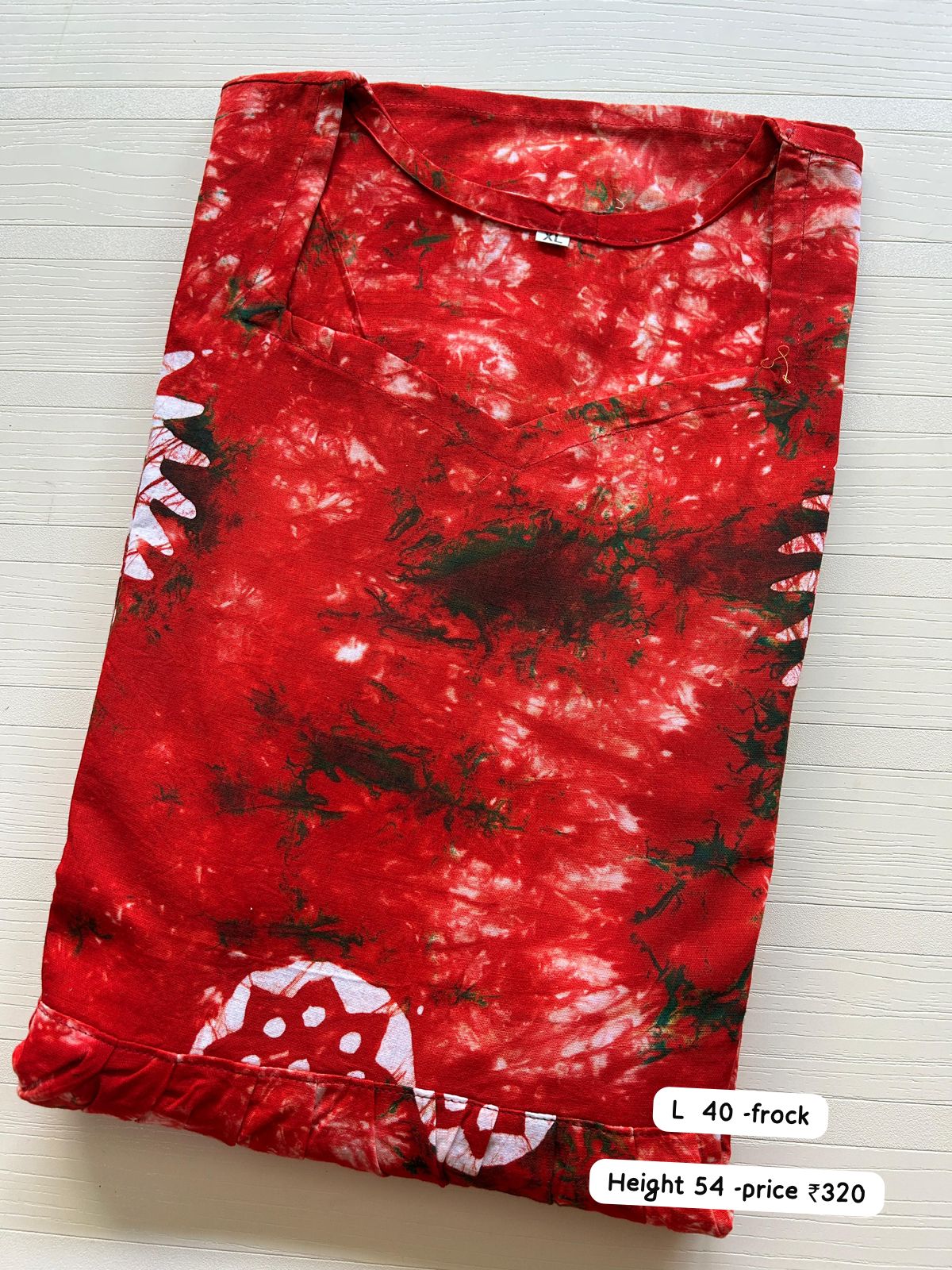 Orange abstract Frock