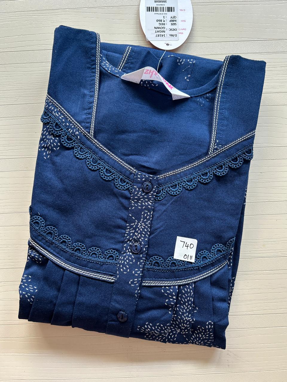 WhatsApp Image 2025-11-27 at 4.59.37 PM SS117-Shandar Spun Nighty - Image 1