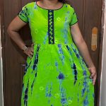 FT027-Peacock feeding - puff sleeve - back bow