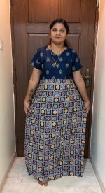 0A1508PN-Modern Double Design Pranjul Nighty