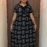 0A1537PN-Traditional Block Pattern Pranjul Nighty