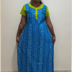 0A1566PN- Floral Pattern Pranjul Nighty