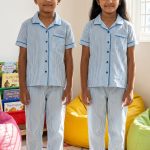 UK004-Kids Unisex Open Collar Night Suit