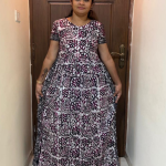 FT032-Peacock feeding frock