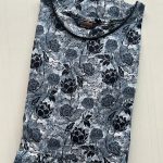 PPCF025-Peacock frock - puff sleeve - back bow