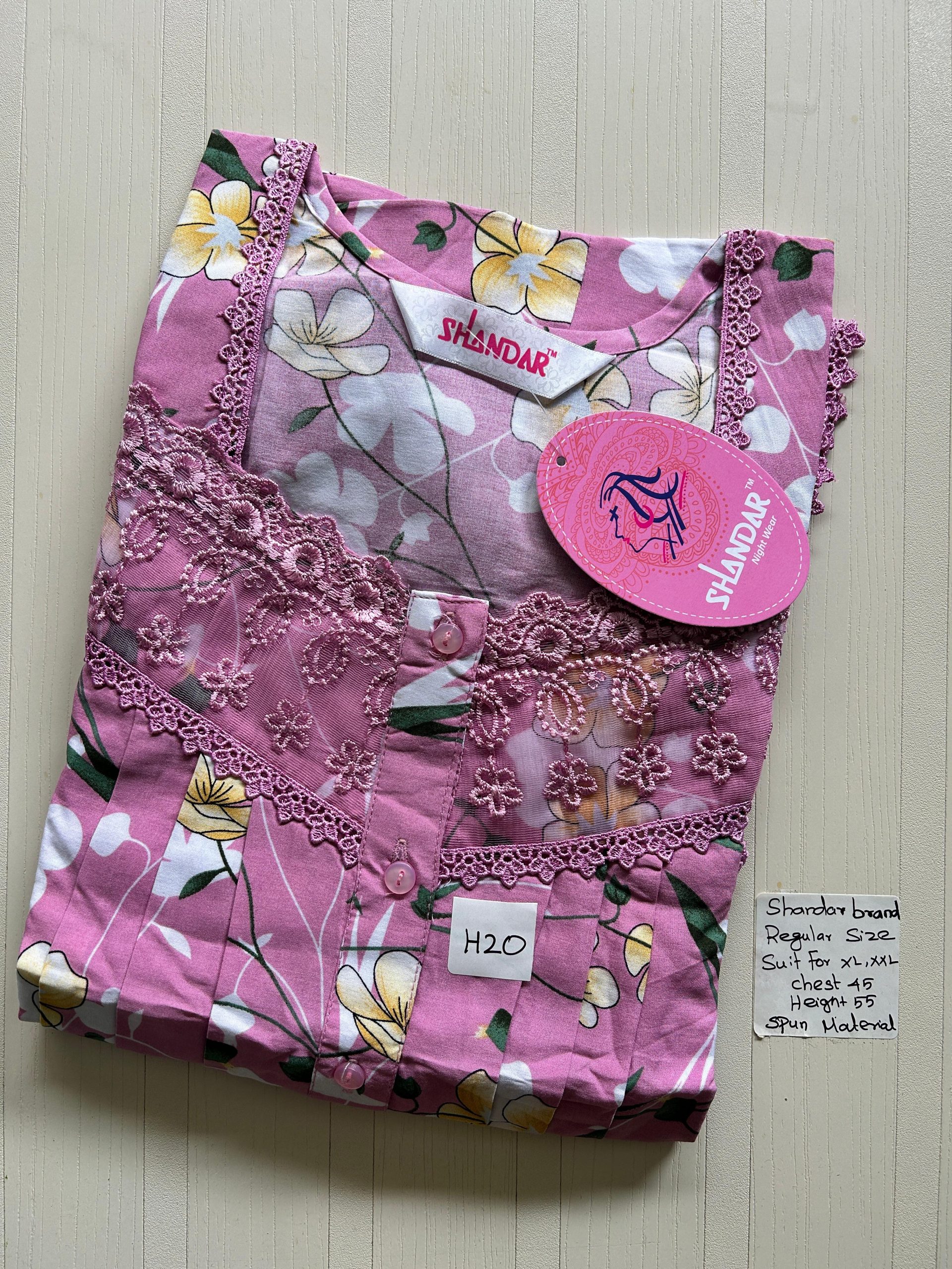 IMG-20260128-WA0102 00ASSF-074-SHANDAR FREE SIZE NIGHTY - Image 1