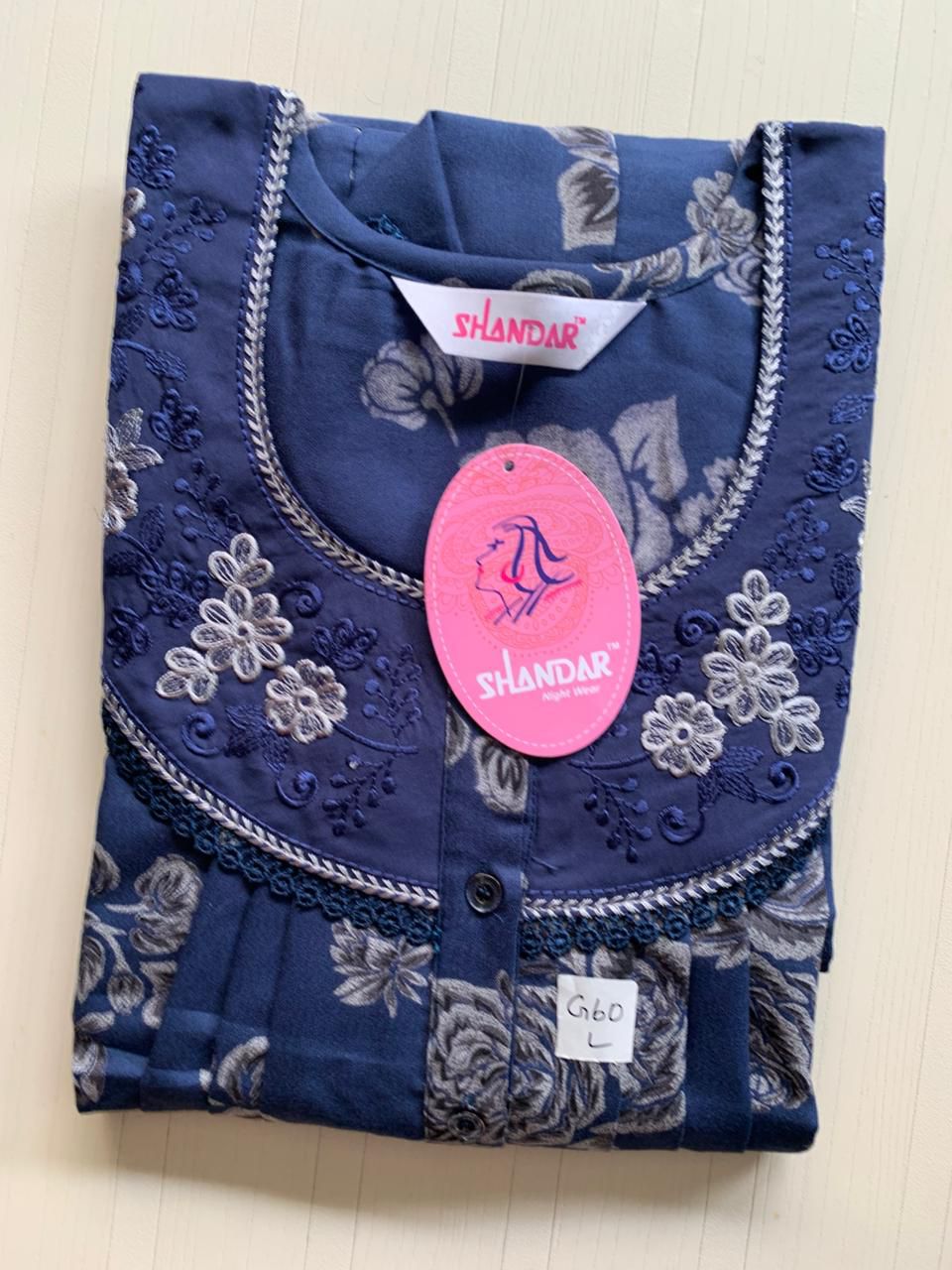 WhatsApp Image 2026-01-08 at 3.00.50 PM 00ASSF-016-SHANDAR FREE SIZE NIGHTY - Image 1