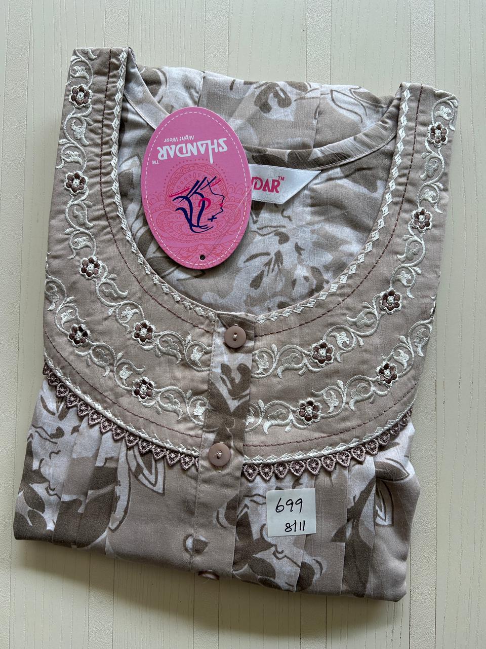 WhatsApp Image 2026-01-08 at 3.00.53 PM (1) 00ASSF-028-SHANDAR FREE SIZE NIGHTY - Image 1