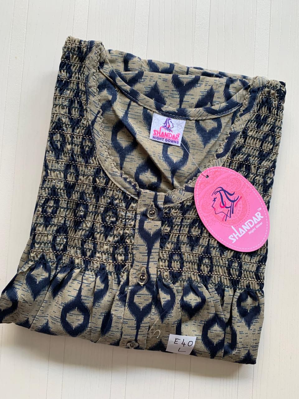 WhatsApp Image 2026-01-08 at 3.00.55 PM (1) 00ASSF-033-SHANDAR FREE SIZE NIGHTY - Image 1