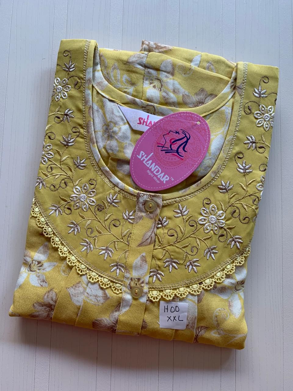 WhatsApp Image 2026-01-08 at 3.23.08 PM 00ASSXXL-019-SHANDAR XXL NIGHTY - Image 1