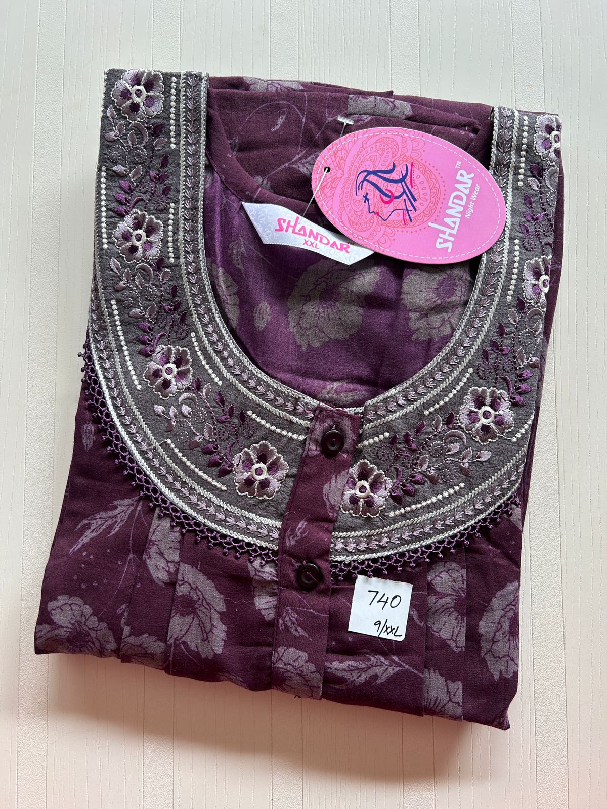 WhatsApp Image 2026-01-08 at 3.23.10 PM (1) 00ASSXXL-013-SHANDAR XXL NIGHTY - Image 1