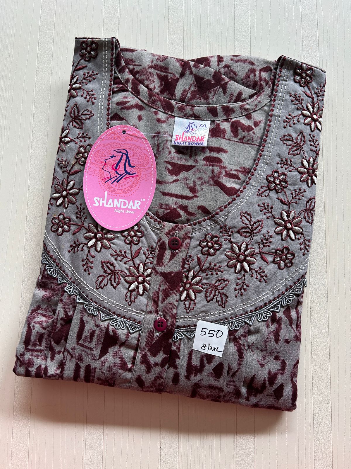 WhatsApp Image 2026-01-08 at 3.23.11 PM (2) 00ASSXXL-008-SHANDAR XXL NIGHTY - Image 1