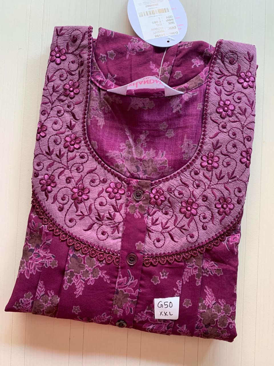 WhatsApp Image 2026-01-08 at 3.23.12 PM (1) 00ASSXXL-006-SHANDAR XXL NIGHTY - Image 1