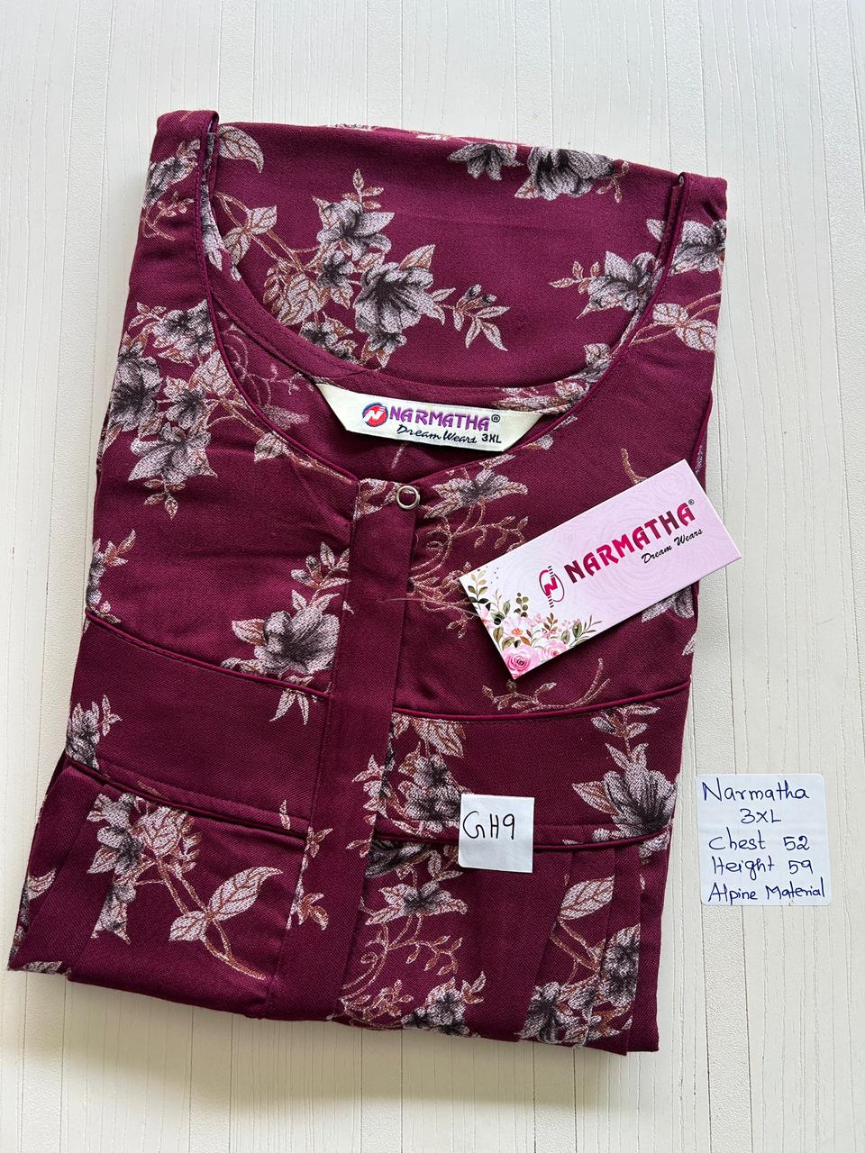 WhatsApp Image 2026-01-14 at 12.35.30 PM NS012-Narmadha Brand Nighty - Image 1