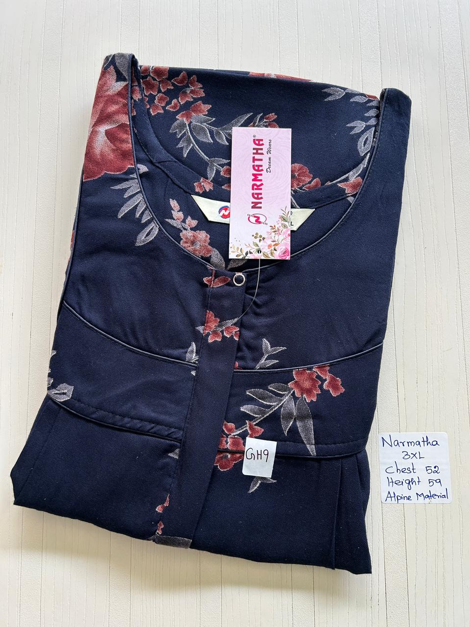 WhatsApp Image 2026-01-14 at 12.35.41 PM (1) NS031-Narmadha Brand Nighty - Image 1