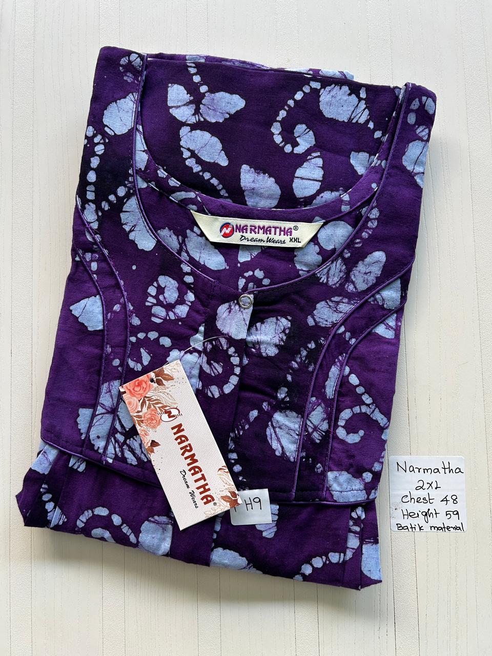 WhatsApp Image 2026-01-14 at 3.49.46 PM (1) NS059-Narmadha Brand Nighty - Image 1