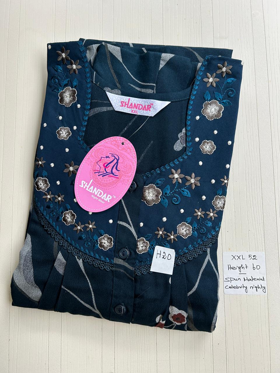 WhatsApp Image 2026-01-26 at 11.56.57 AM 00ASSXXL-025-SHANDAR XXL NIGHTY - Image 1