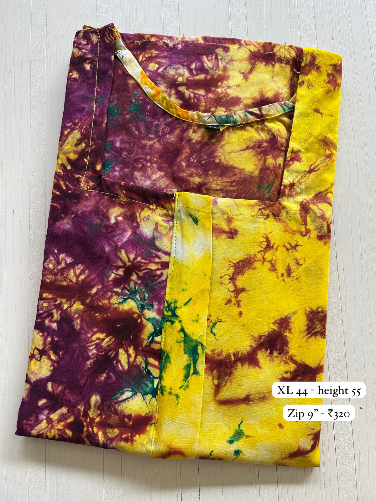 WhatsApp Image 2026-01-31 at 3.53.31 PM (2) PPCZ018-Peacock Pure Cotton zip Nighty - Image 1