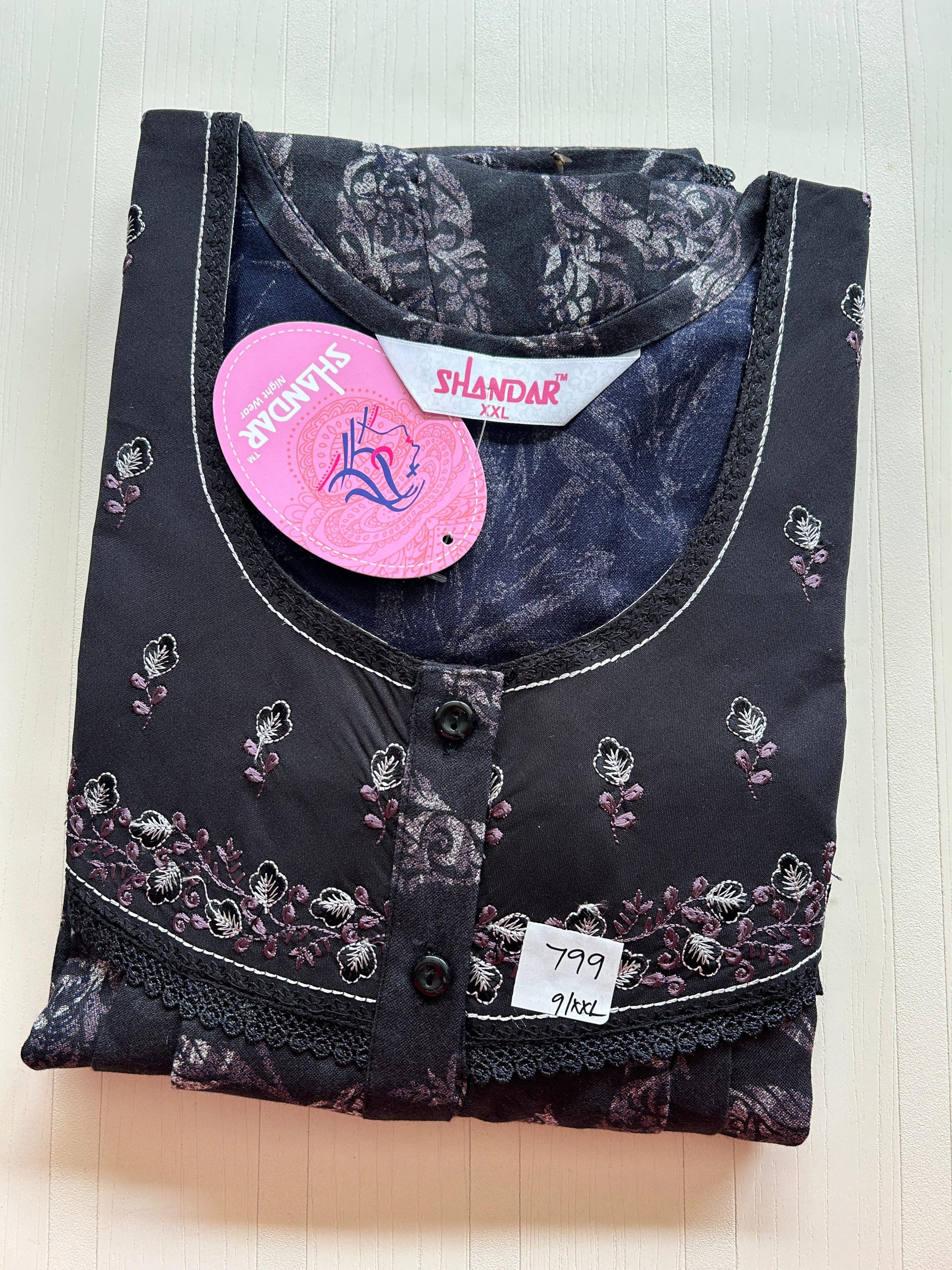 1d6eeabe-47f2-49be-a0f3-477285e0e555 00ASSXXL-084-SHANDAR XXL NIGHTY - Image 1