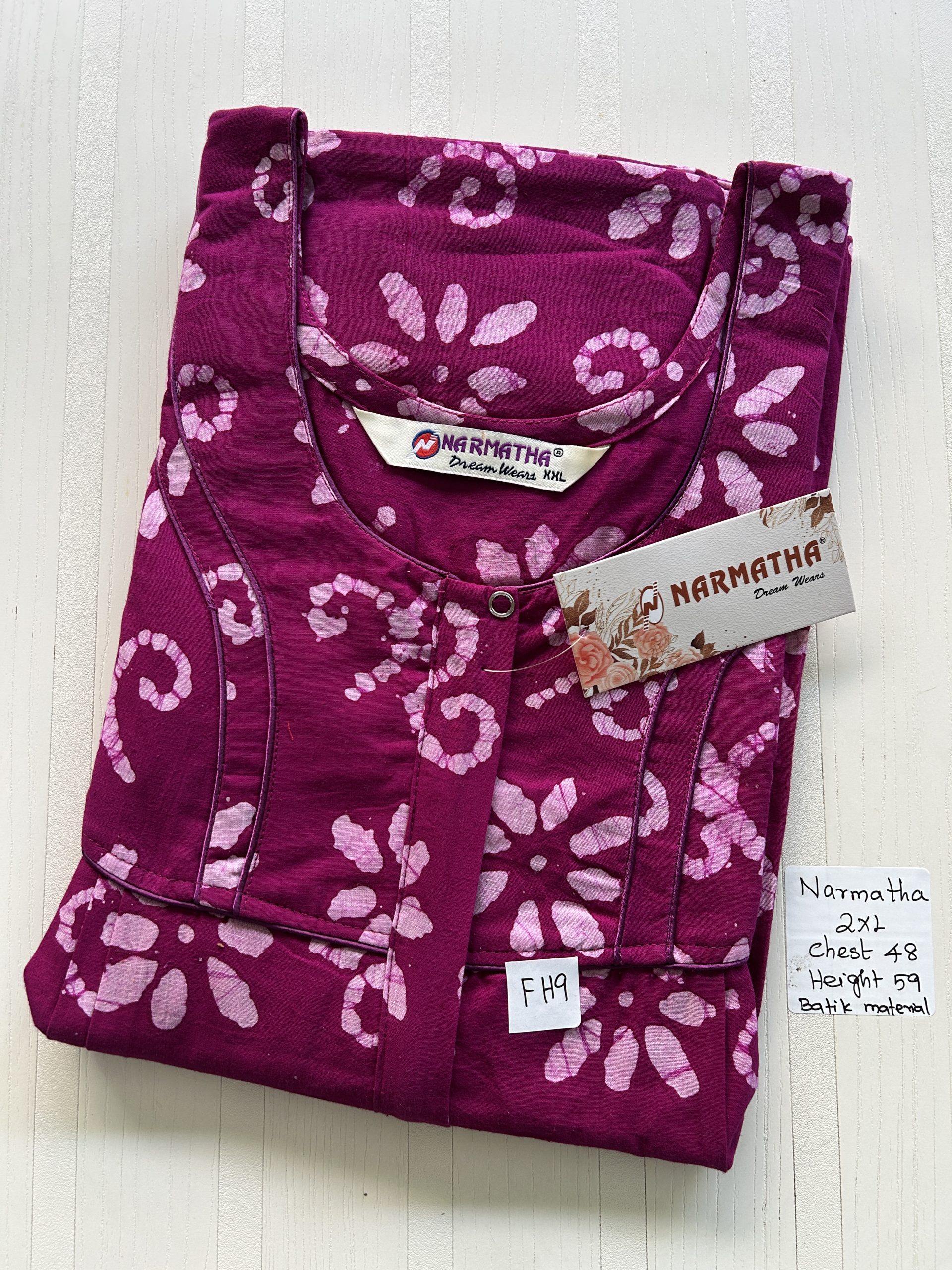 IMG_3701 NS190-Narmadha Pleats Brand Nighty - Image 1