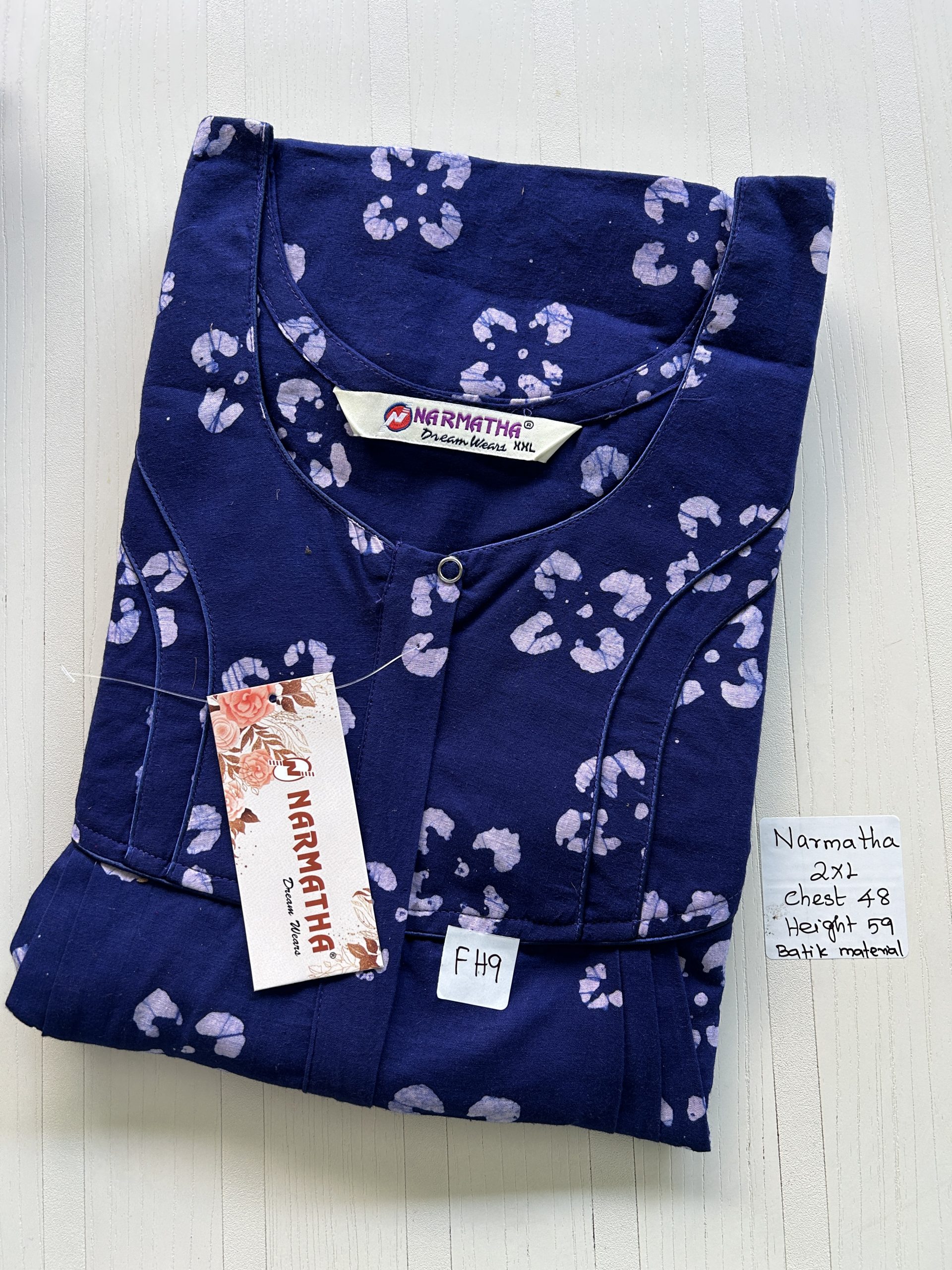 IMG_3706 NS191-Narmadha Pleats Brand Nighty - Image 1