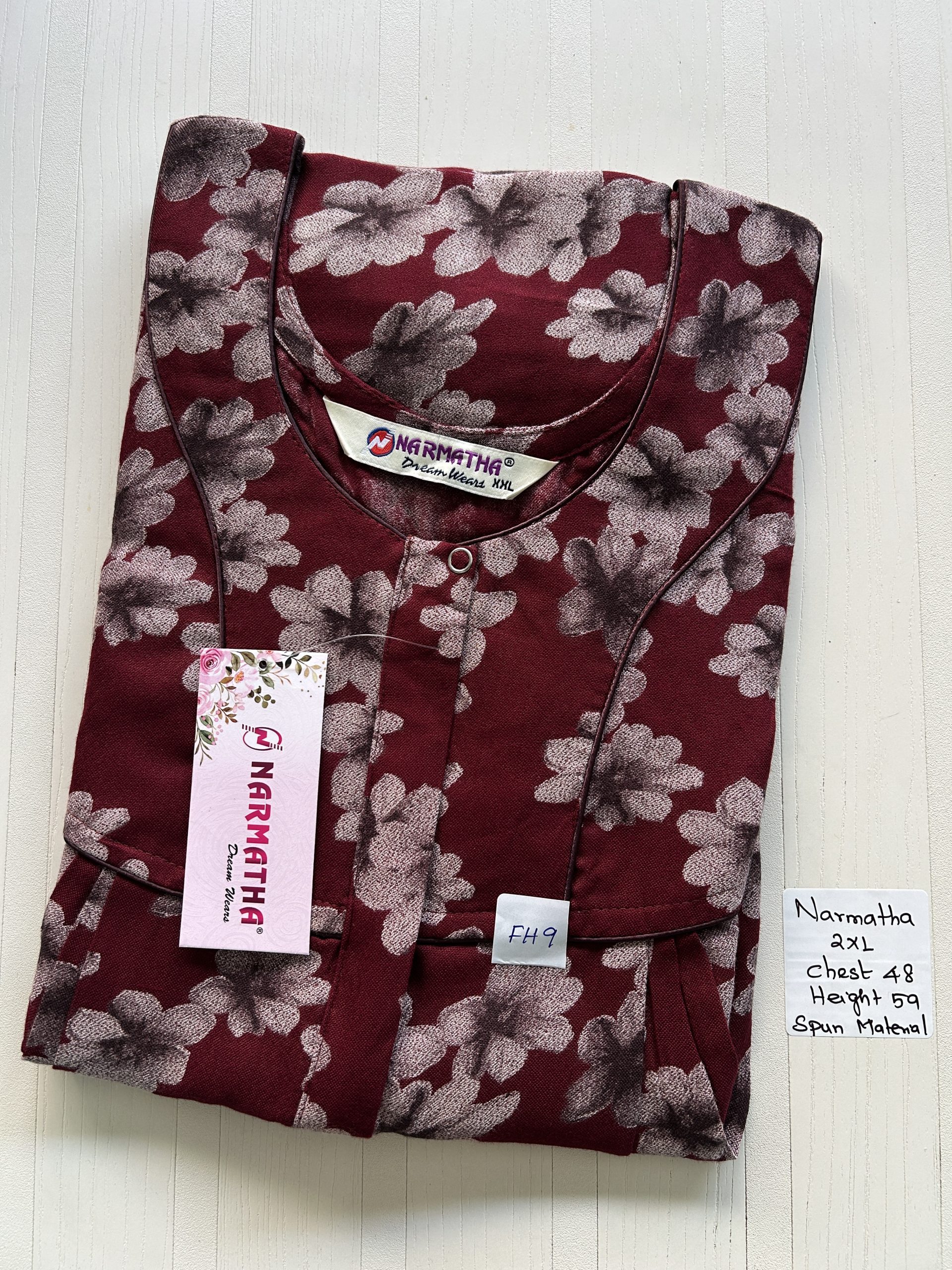 IMG_3723 NS199-Narmadha Pleats Brand Nighty - Image 1