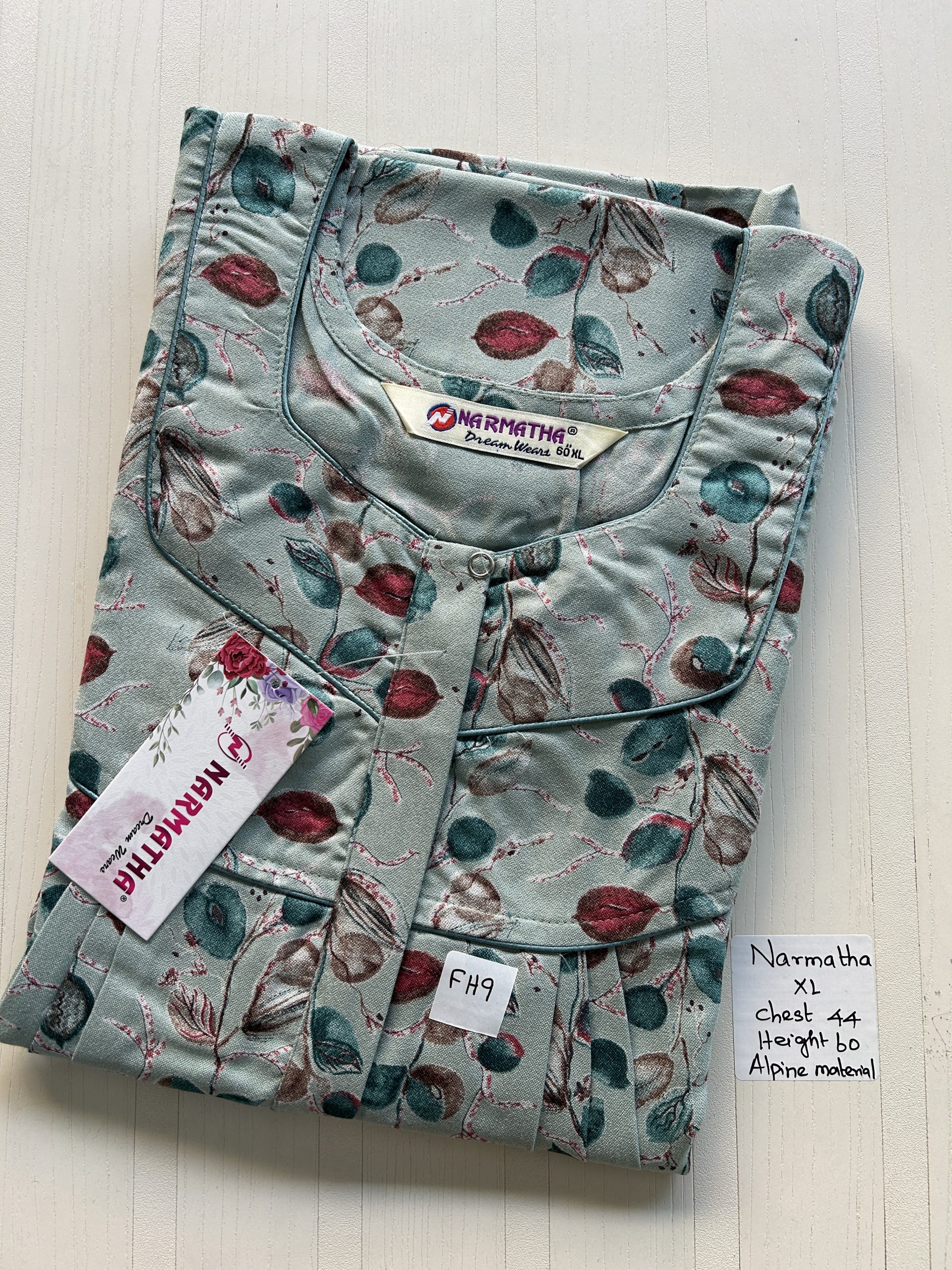 IMG_3767 NS164-Narmadha Pleats Brand Nighty - Image 1