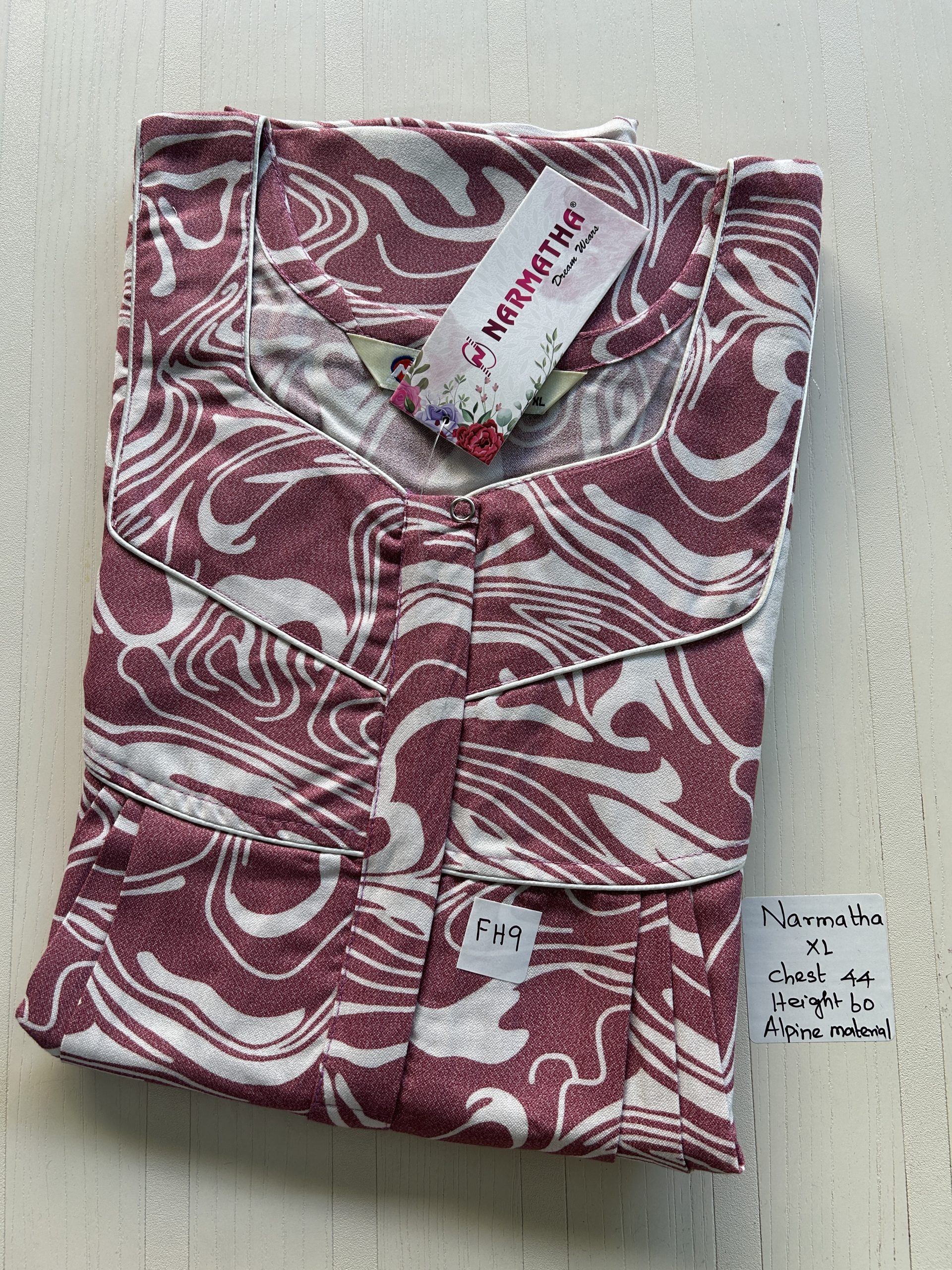 IMG_3776 NS168-Narmadha Pleats Brand Nighty - Image 1