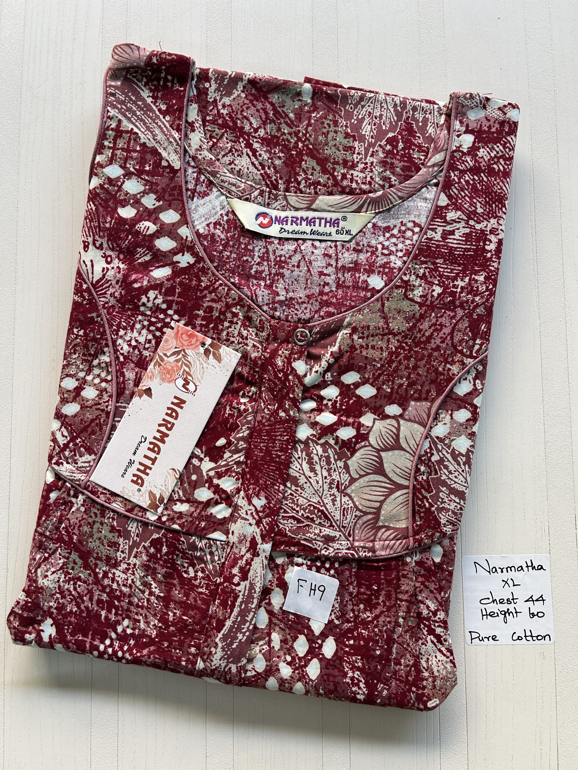 IMG_3788 NS173-Narmadha Pleats Brand Nighty - Image 1