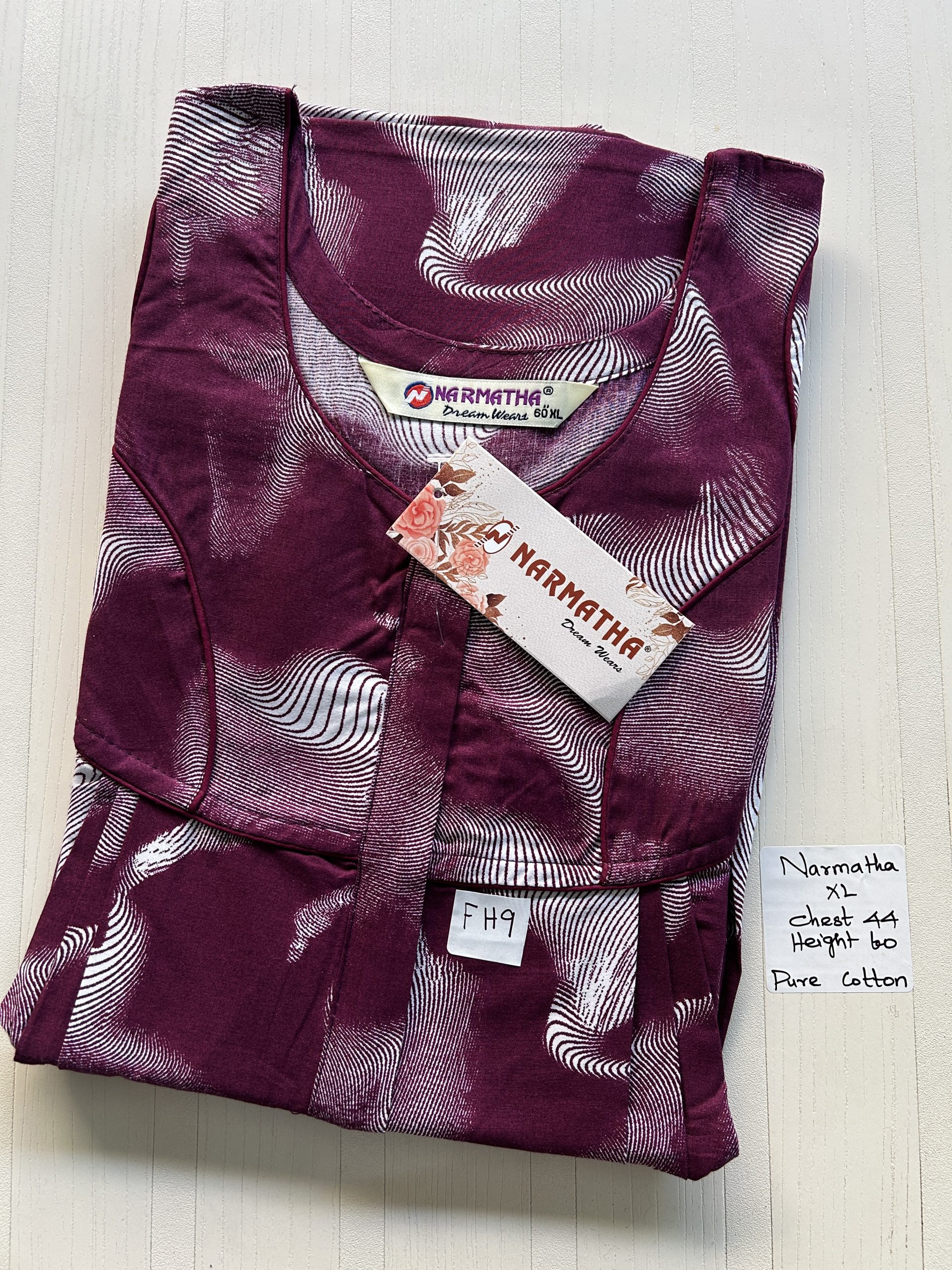 IMG_3797 NS177-Narmadha Pleats Brand Nighty - Image 1