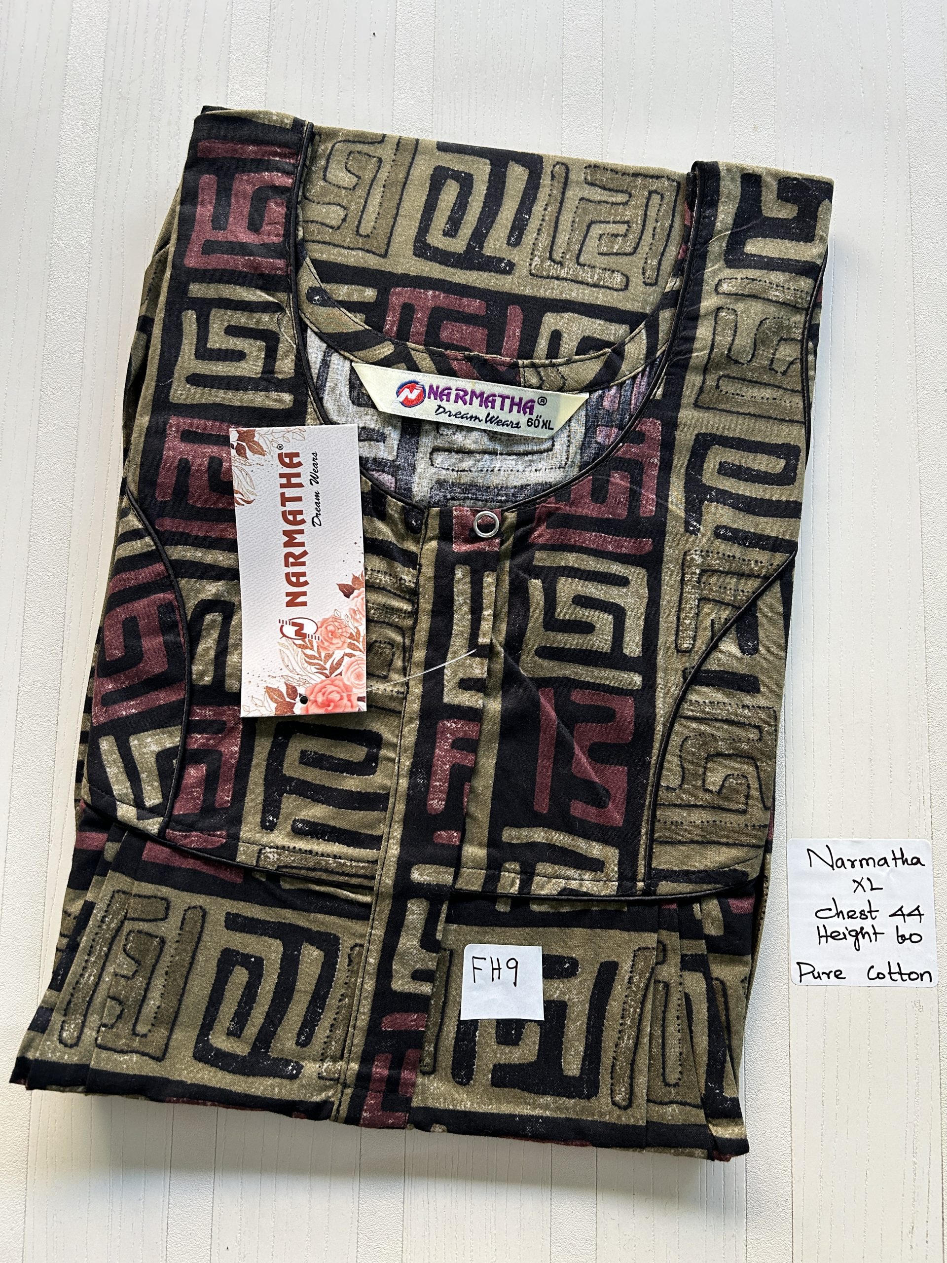 IMG_3811 NS187-Narmadha Pleats Brand Nighty - Image 1