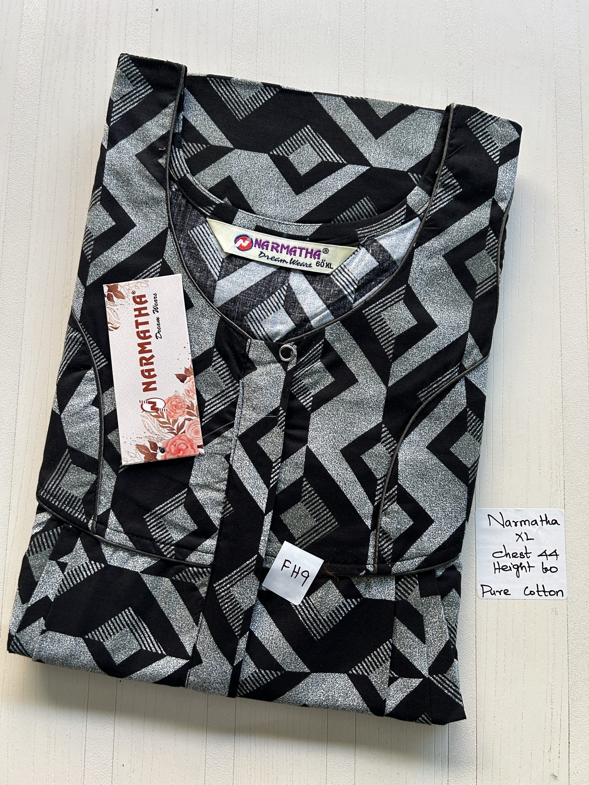 IMG_3815 NS186-Narmadha Pleats Brand Nighty - Image 1