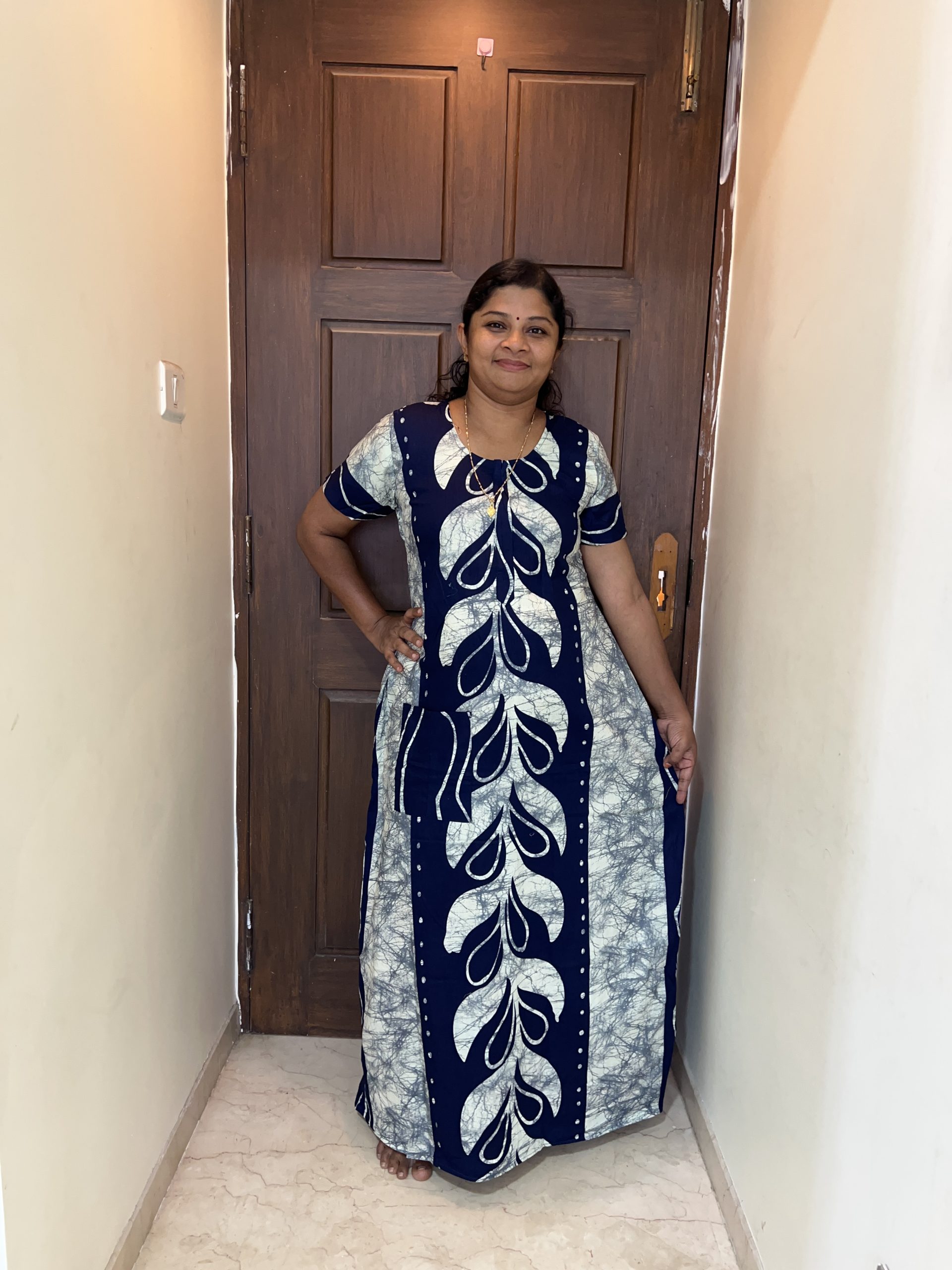 IMG_4048 PPCZ047-Peacock Brand Zip Nighty - Image 1