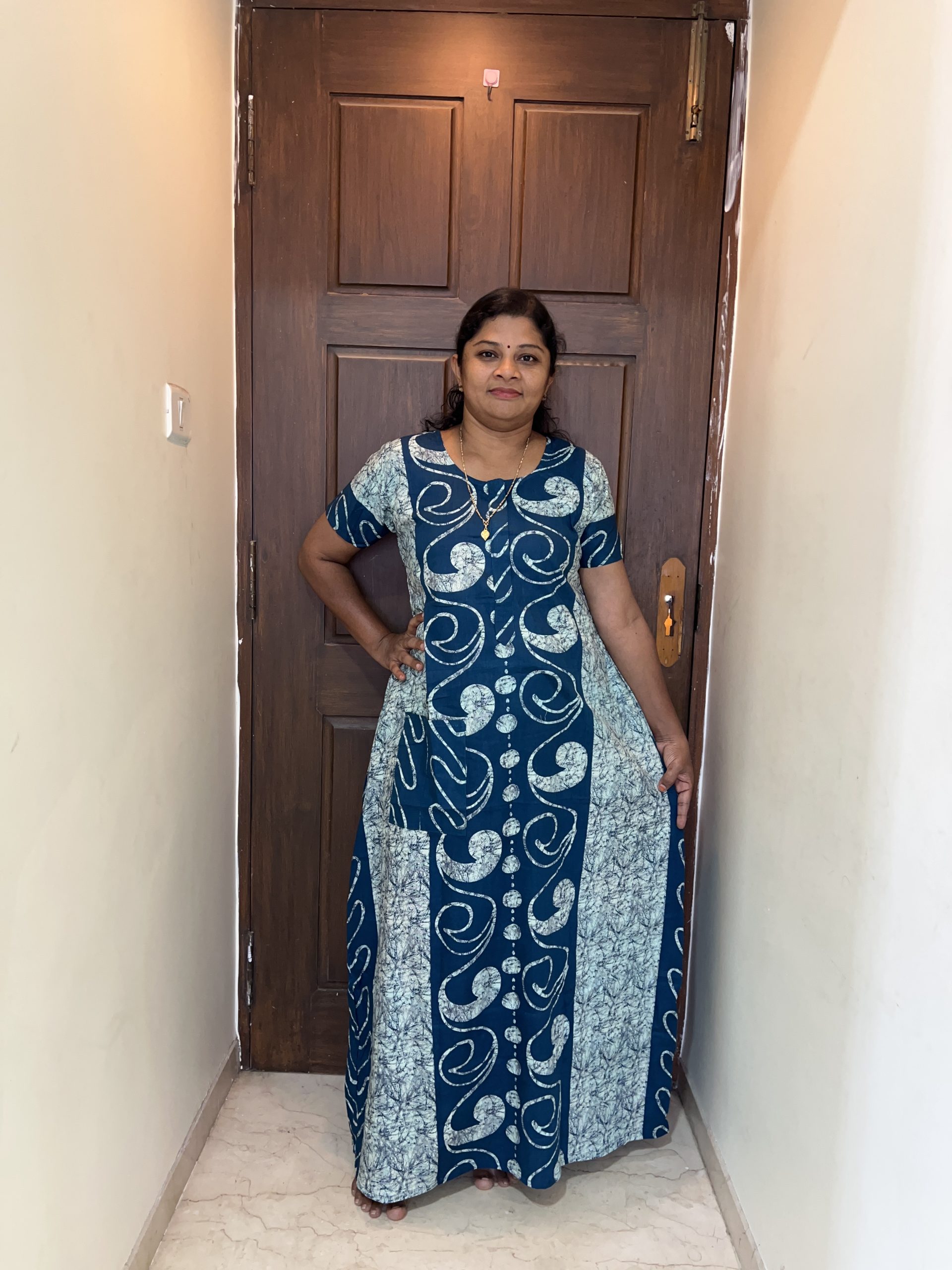 IMG_4073 PPCZ046-Peacock Brand Zip Nighty - Image 1