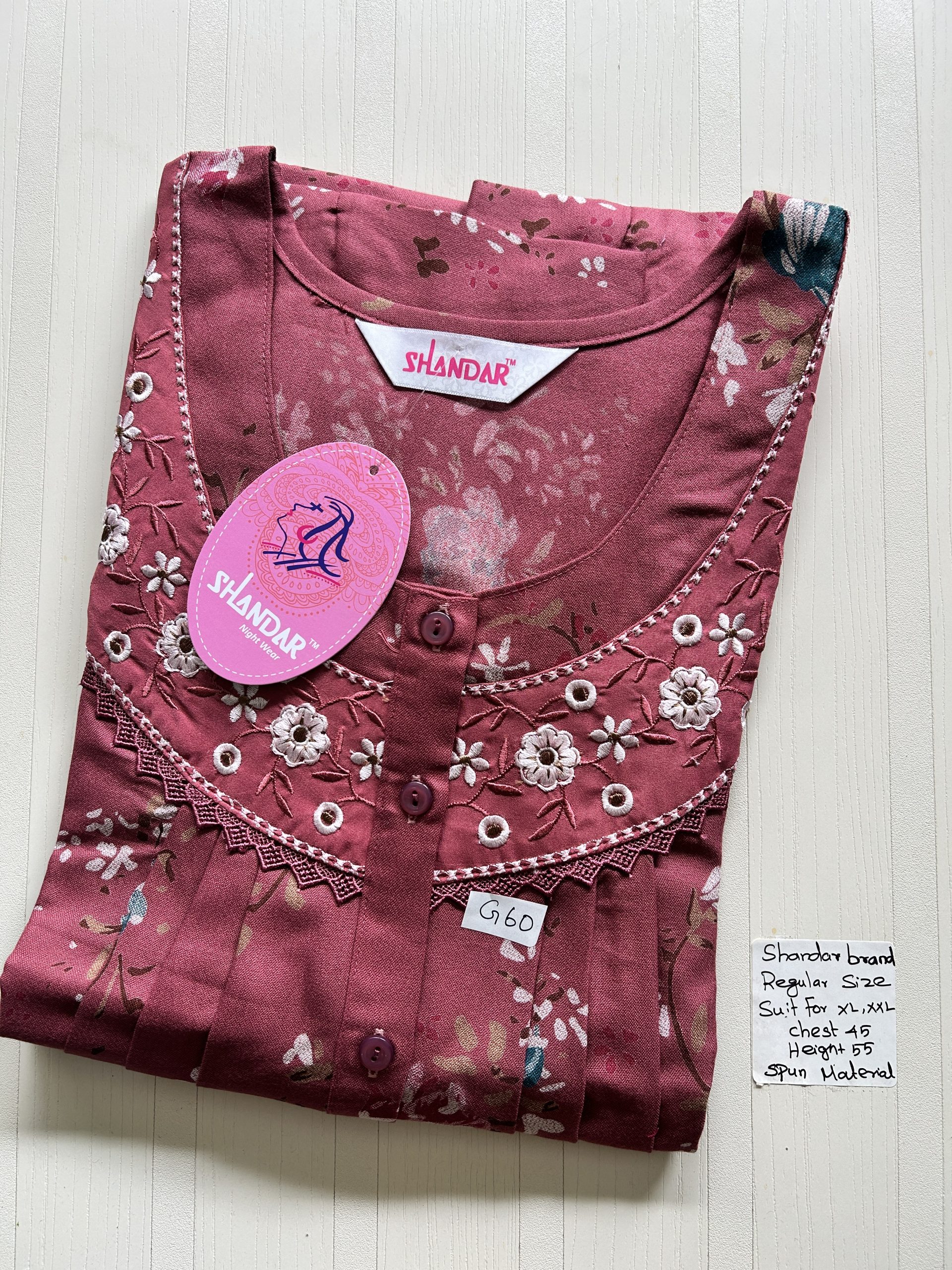 IMG_6729 00ASSF-118-SHANDAR FREE SIZE NIGHTY - Image 1