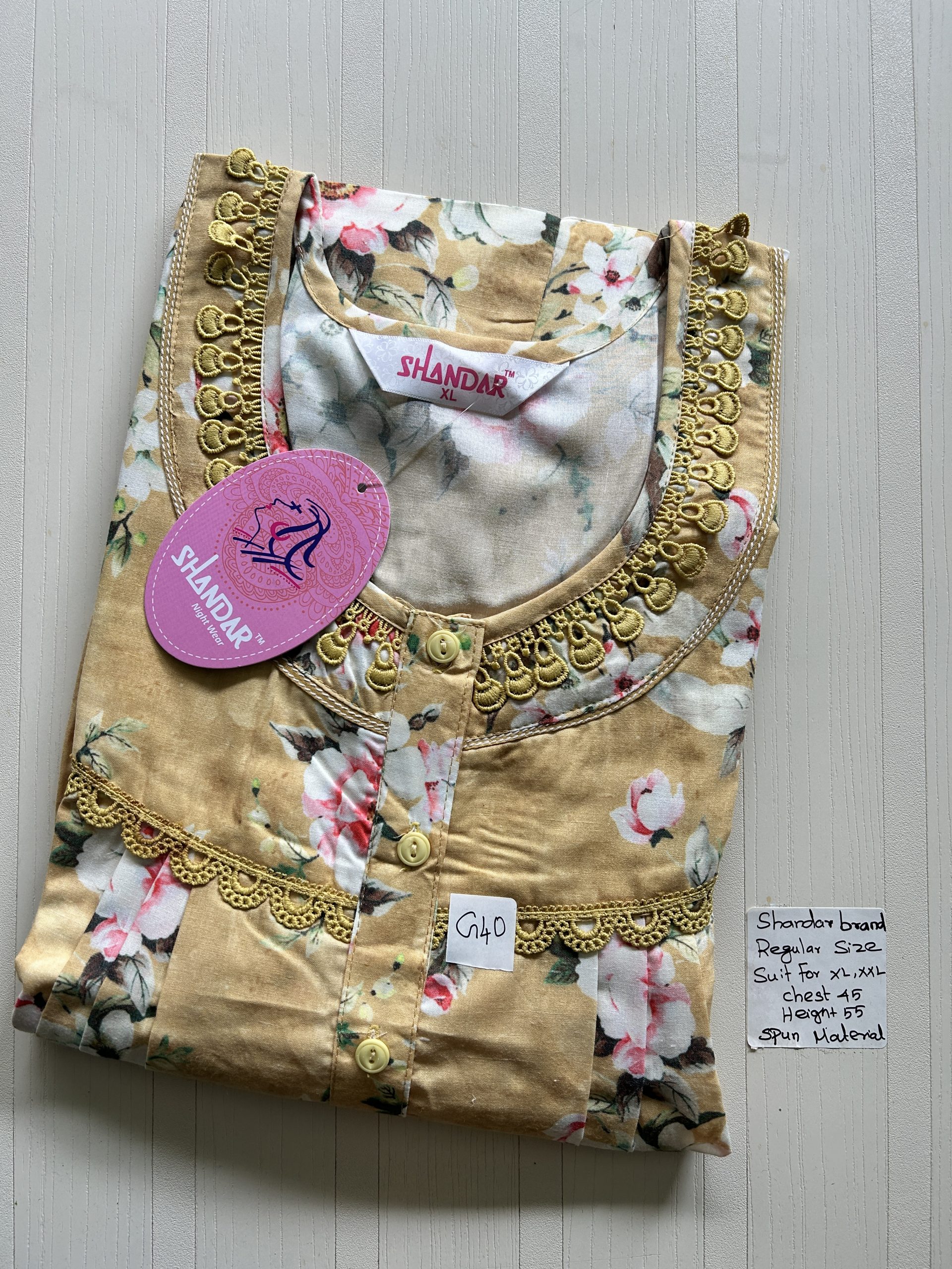 IMG_6747 00ASSF-124-SHANDAR FREE SIZE NIGHTY - Image 1