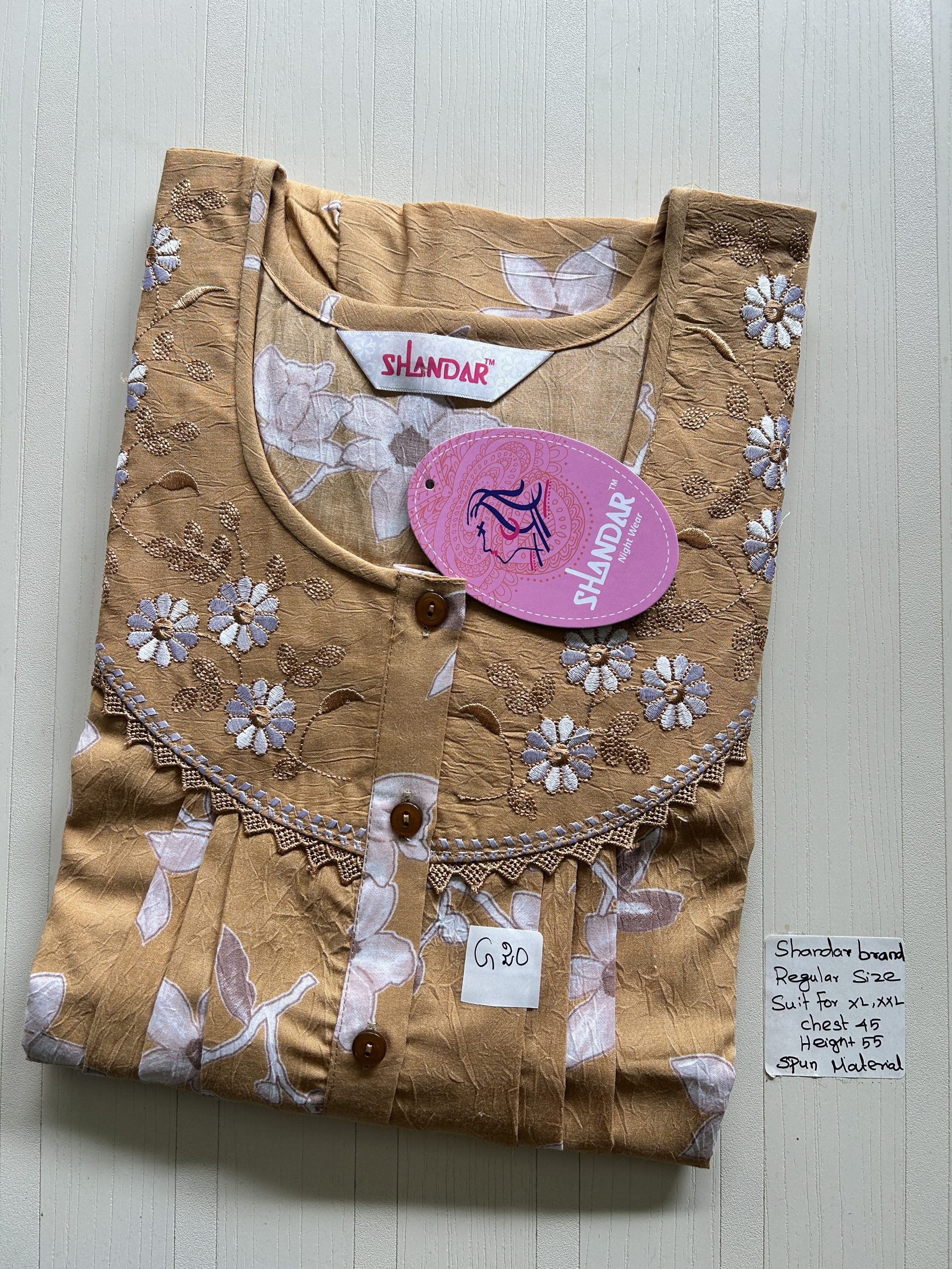 IMG_6771 00ASSF-135-SHANDAR FREE SIZE NIGHTY - Image 1