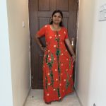 PPCZ104-Peacock Pure Cotton Zip Nighty