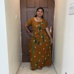 PPCZ102-Peacock Pure Cotton Zip Nighty